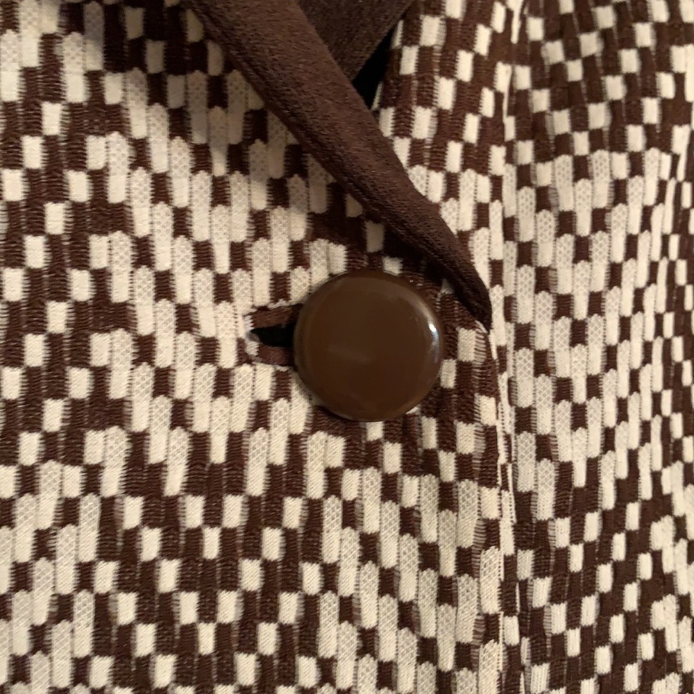 Gorgeous 60’s 70’s RARE vintage long checkered coat - Picture 6 of 15